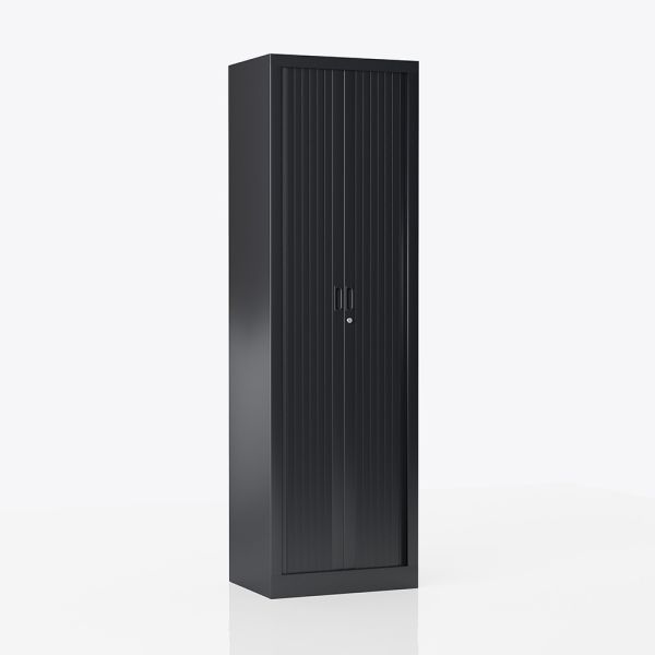 Roldeurkast 198cm hoog Joy@Work 60cm Zwart