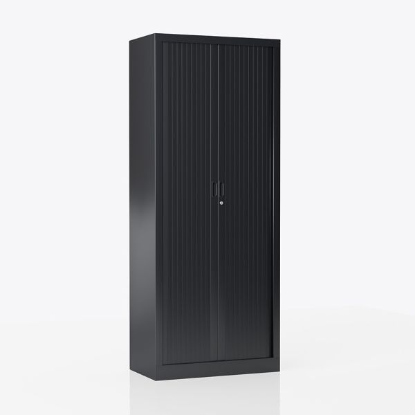 Roldeurkast 198cm hoog Joy@Work 80cm zwart